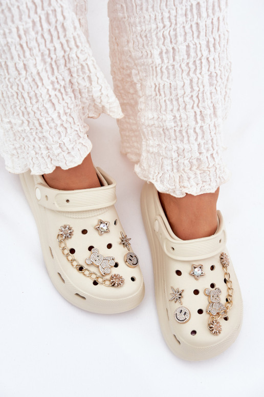 Pantoufles légères Pantoufles pour femmesPrzypinkami beige Linaviela