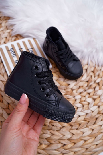 Puéril réchauffer chaussures de loisirs à semelles couleur noire Filemon