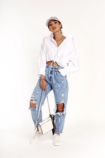 Le bas des femmes chaussures décontractées Big Star DD274451 couleur blanche 2