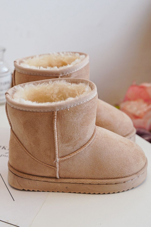 Bottes d hiver chaudes pour enfants beige Gooby