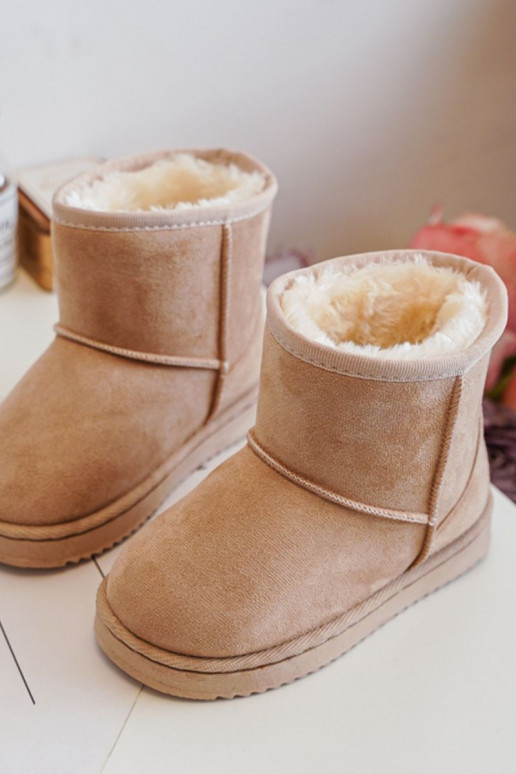 Bottes d hiver chaudes pour enfants beige Gooby