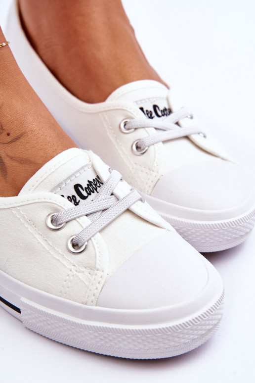 Chaussures de femme Baskets Lee Cooper LCDANS-23-31-1791L couleur blanche