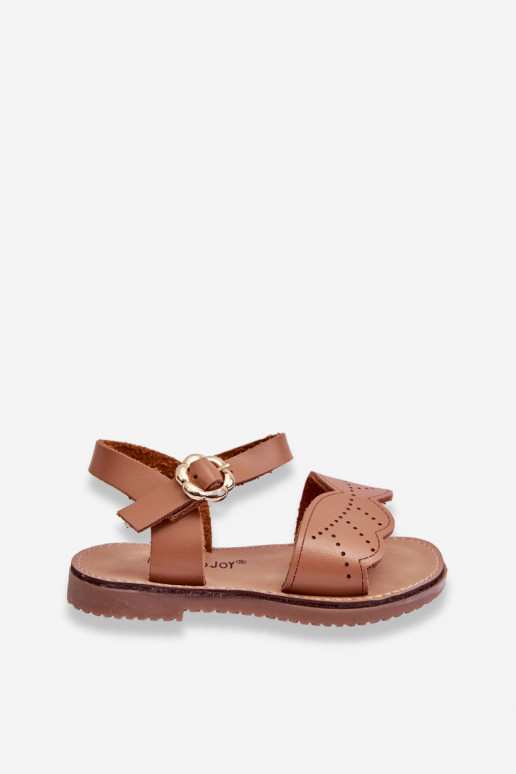 Klassieke kindersandalen bruine kleur Izzy