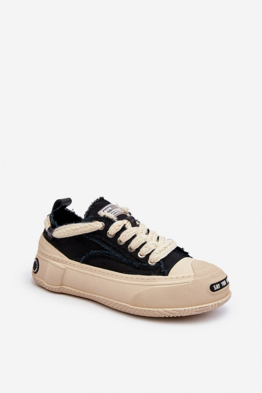 Feminin Sneakers Stilvollllschuhe GOE NN2N4061 schZuarze Farbe