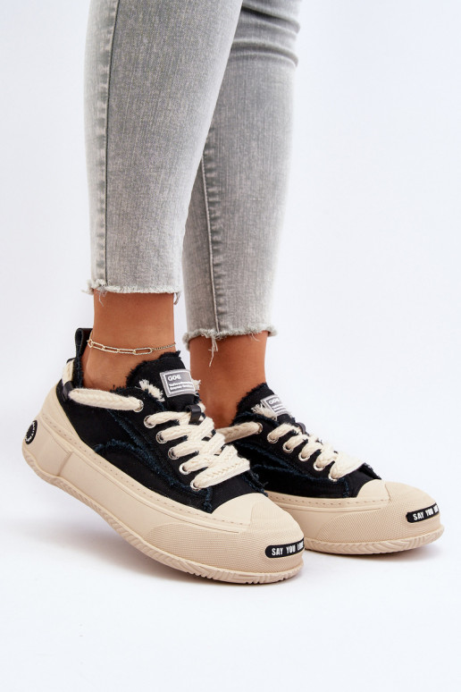 Féminin Chaussures modèle baskets GOE NN2N4061 couleur noire