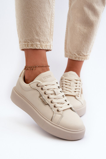 Sneakers model schoenen Dames Big Star NN274334 Memory Foam System beige