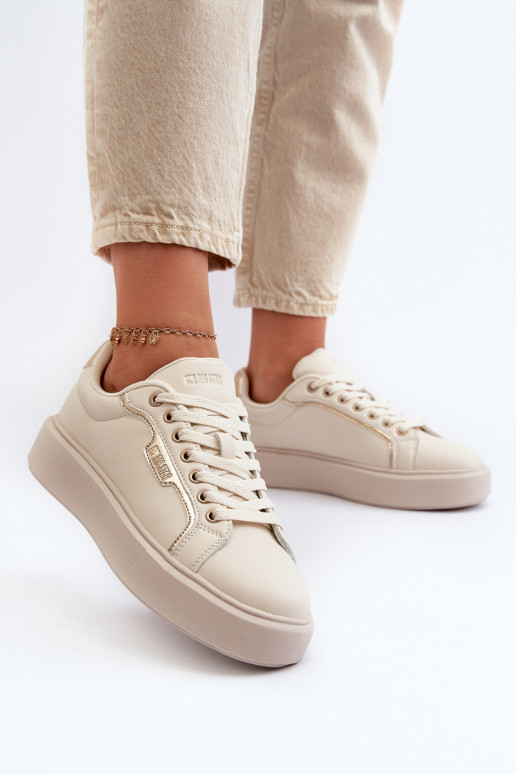 Chaussures modèle baskets Féminin Big Star NN274334 Memory Foam System beige