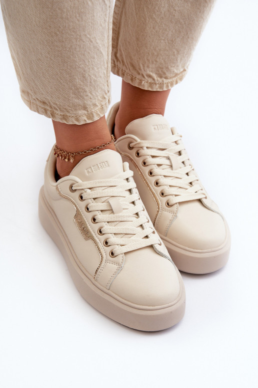 Sneakers model schoenen Dames Big Star NN274334 Memory Foam System beige