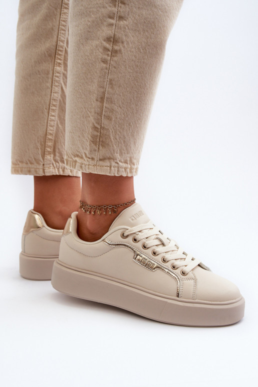 Sneakers model schoenen Dames Big Star NN274334 Memory Foam System beige