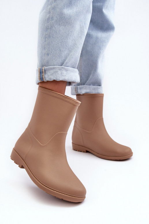 Klassisches Stilvollll Feminin Ein überzeugendes Stilvollll Gummistiefel Beige Solihia