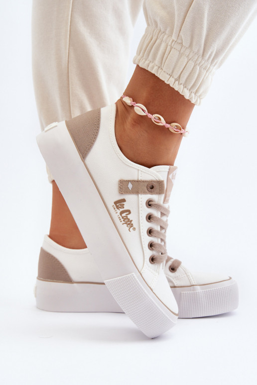  Chaussures de loisirs Lee Cooper LCDANS-24-31-2198 couleur blanche