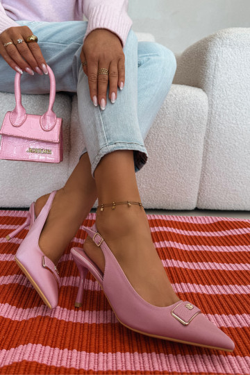 sandales à talons hauts Féminin Avec des décorations Detalem couleur rose Lurella