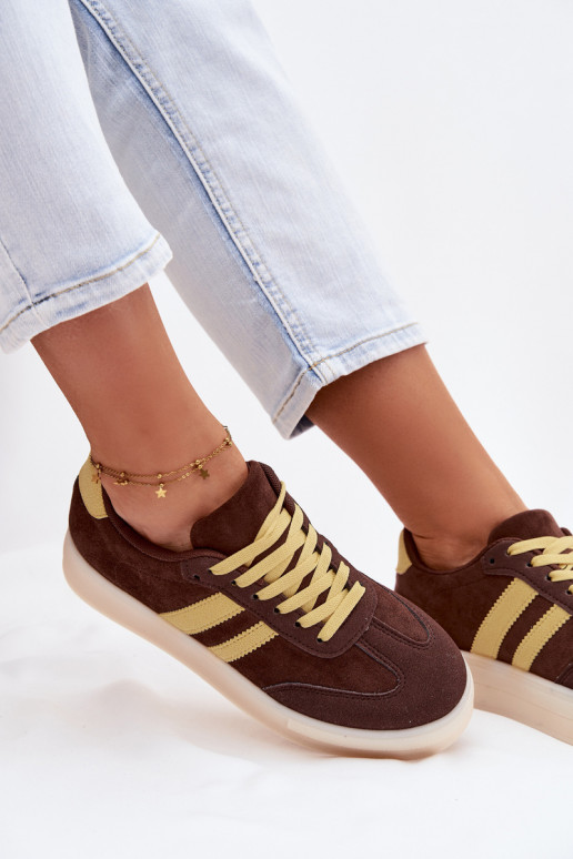 Sneakers model schoenen Dames met platform CzekoladoIne Giselia