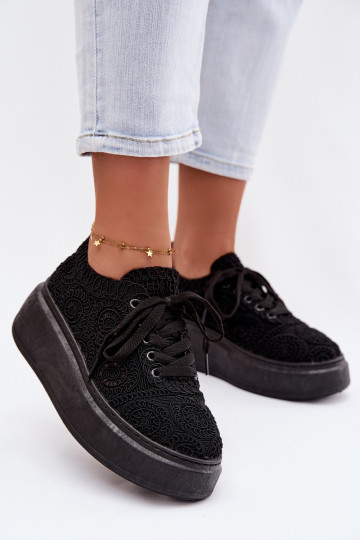 SzydełkoIne Sneakers Dames met platform zInart Evalora