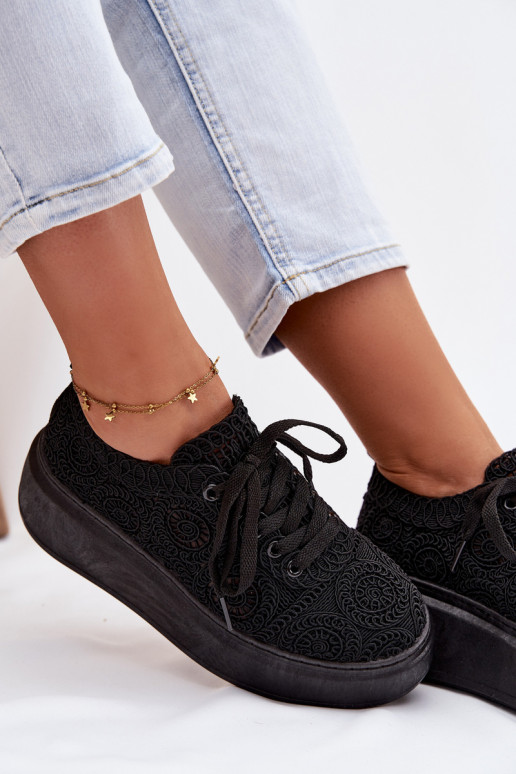 SzydełkoIne Sneakers Dames met platform zInart Evalora