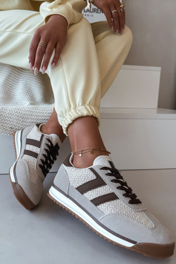 Baskets pour femmes modèle „Soretta“ couleur sable 2