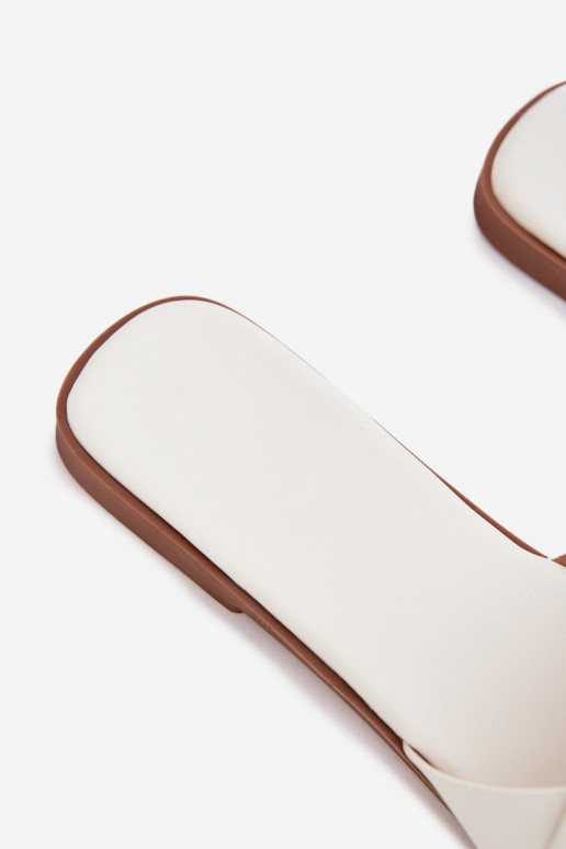 Slippers Dames plat Met Strepen Initte kleur Het heeftrissae