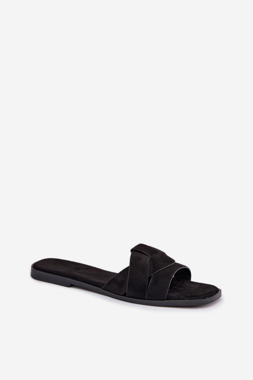 Slippers Dames plat Met Strepen van eco-suèdeoIne zInart Florane