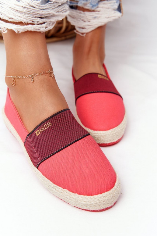 espadrilles Sur une semelle pinto Big Star HH274478 couleur rouge