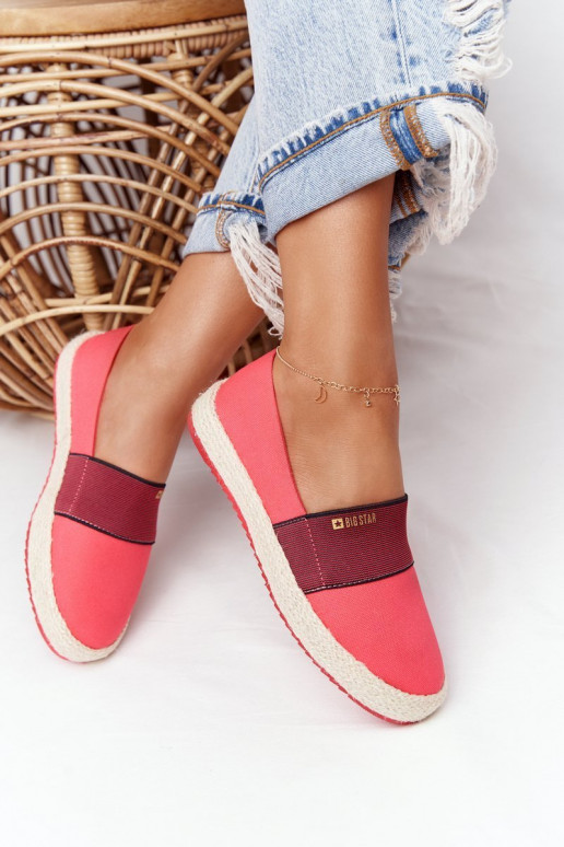 espadrilles Sur une semelle pinto Big Star HH274478 couleur rouge