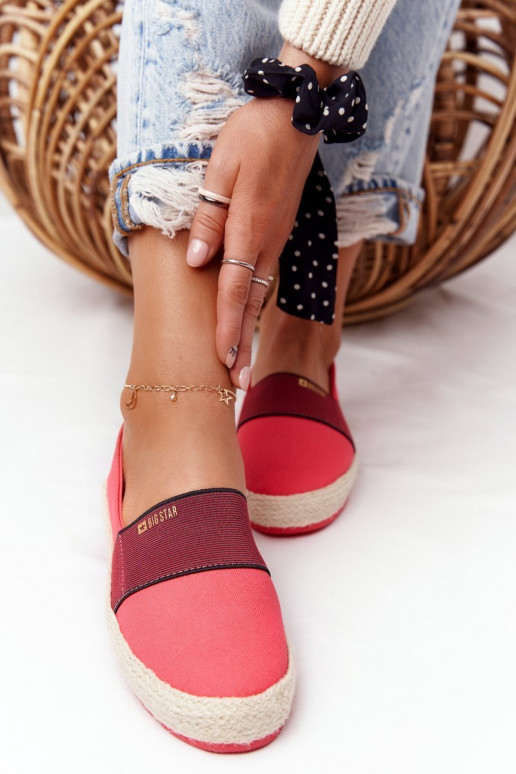 espadrilles Sur une semelle pinto Big Star HH274478 couleur rouge