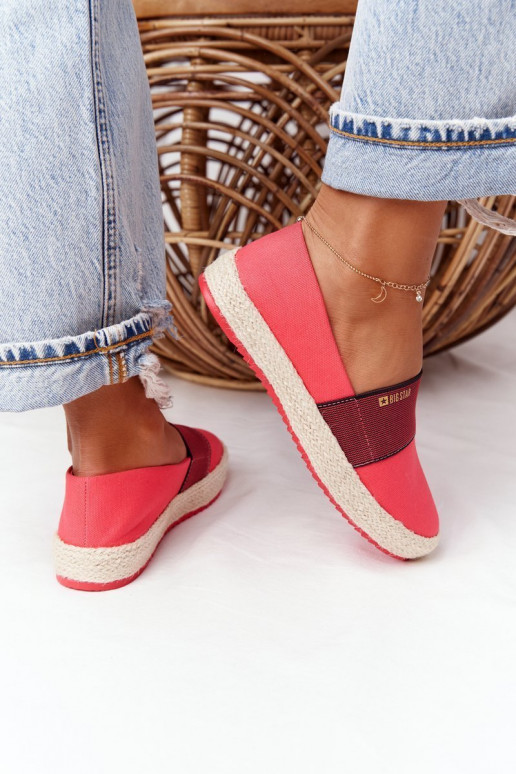Espadrilles Auf Pinto-Sohle Big Star HH274478 rote Farbe