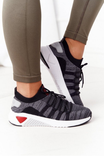 Féminin Style sportif chaussures Memory Foam Big Star HH274532 couleur grise