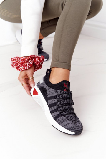 Dames Sportieve stijl schoenen Memory Foam Big Star HH274532 grijs 2