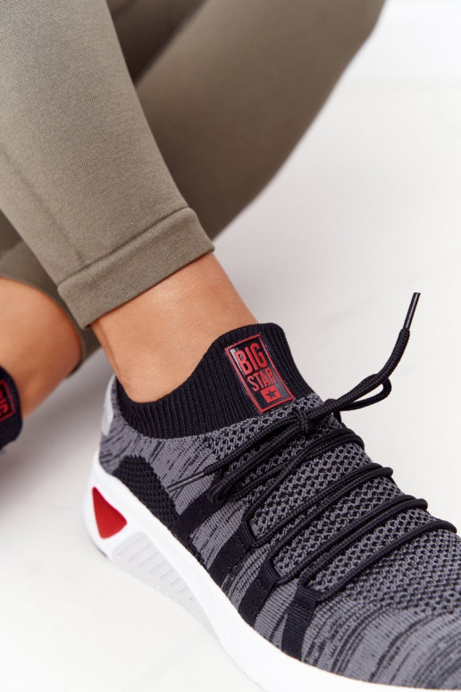 Dames Sportieve stijl schoenen Memory Foam Big Star HH274532 grijs