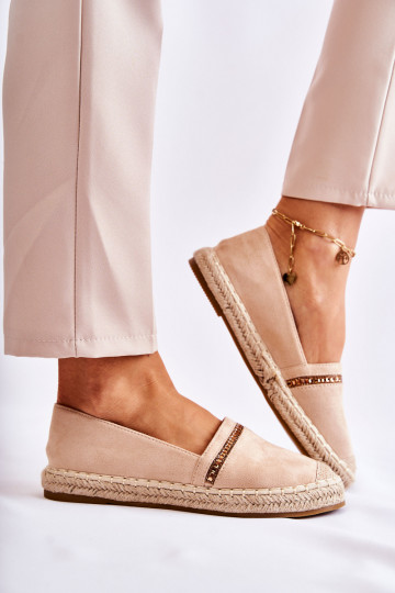 Modèle classique Un modèle convaincant Féminin espadrilles beige Cersei