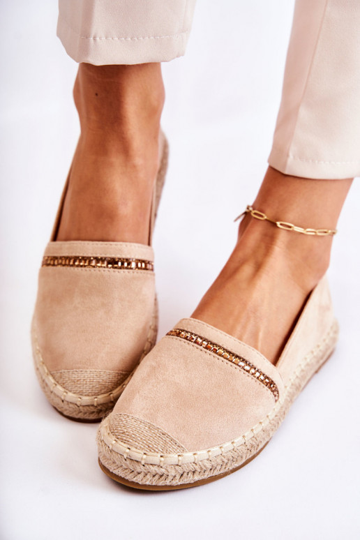 Modèle classique Un modèle convaincant Féminin espadrilles beige Cersei