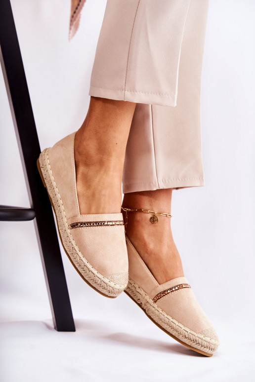 Het klassieke model Persistent model Dames espadrilles beige Cersei