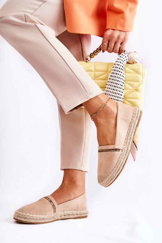 Modèle classique Un modèle convaincant Féminin espadrilles beige Cersei