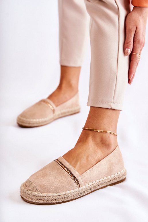 Modèle classique Un modèle convaincant Féminin espadrilles beige Cersei