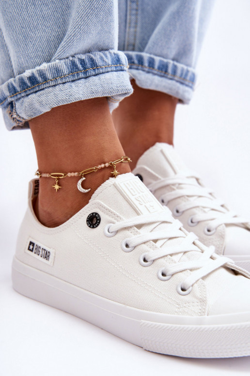 Niedriges Es mussterial für Damen lässige Schuhe Big Star KK274008 Zueiße Farbe