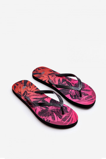 Klassisches Stilvollll Hausschuhe Hausschuhe 4F 4FSS23FFLIF060-90S SchZuarz und-pinke Farbe