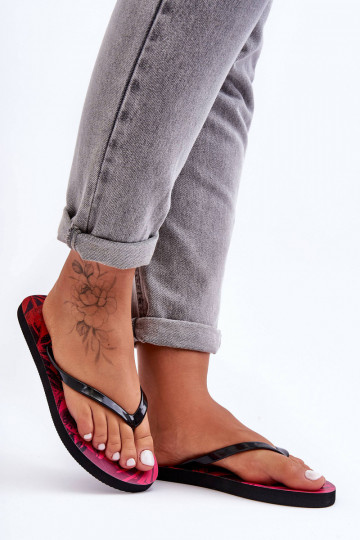 Klassisches Stilvollll Hausschuhe Hausschuhe 4F 4FSS23FFLIF060-90S SchZuarz und-pinke Farbe 2