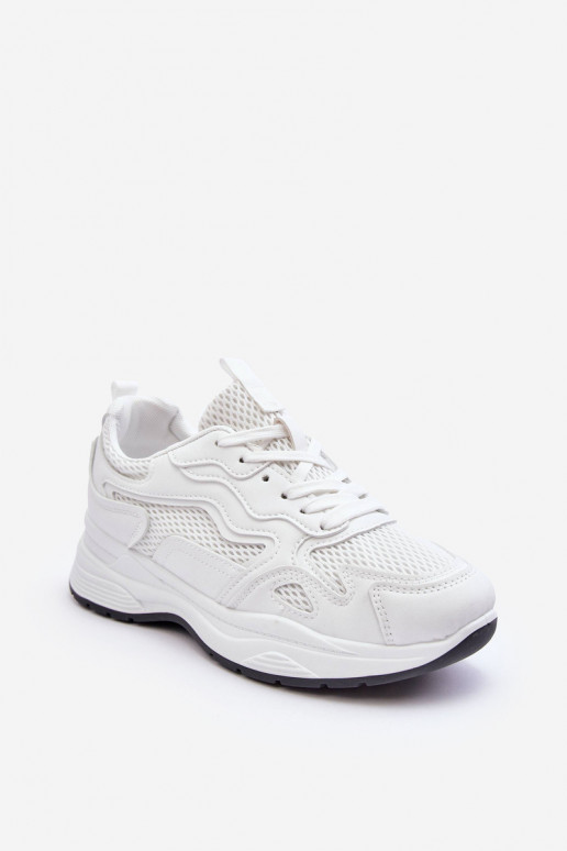 Chaussures de sport pour femmes, baskets avec une plateforme couleur blanche Lomare