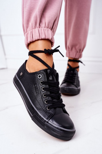 Baskets en cuir pour femme BIG STAR II274002 couleur noire 2