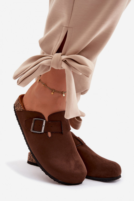 Slippers Klompen Dames met gespen CzekoladoIne Delirisse