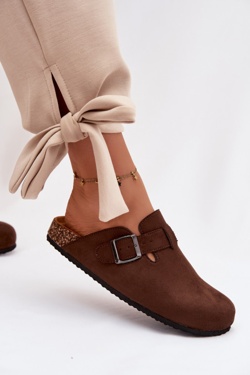 Chaussons Sabots Féminin avec boucles CzekoladoÀe Delirisse