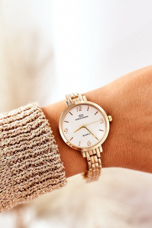 Horloge Op de armband Giorgio&Dario gouden kleur