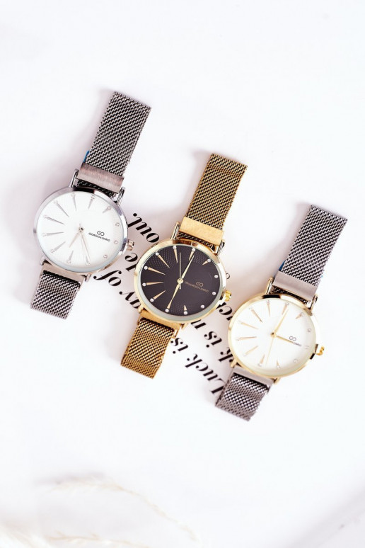 Betrachten Am Armband Mesh Giorgio&Dario grau-goldene Farbe