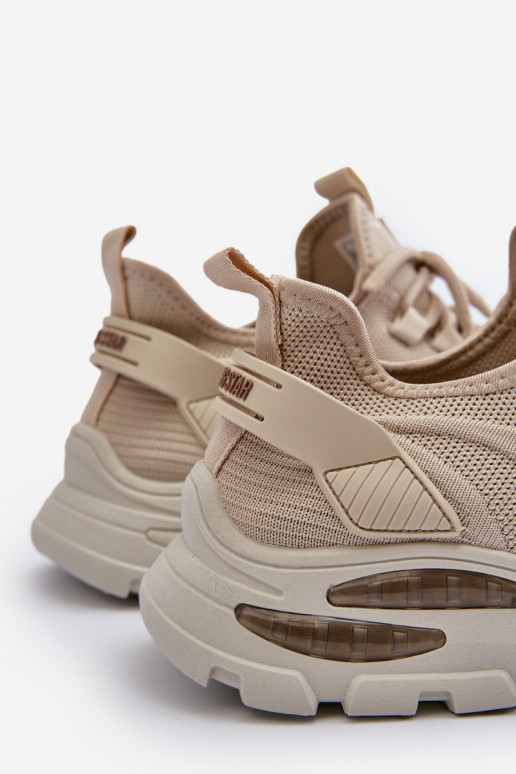 Sneakers model schoenen Het heeftnnen HI-POLY SYSTEM Big Star NN174469 beige