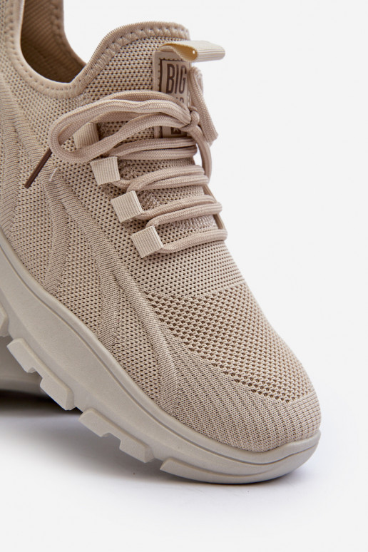 Sneakers model schoenen Het heeftnnen HI-POLY SYSTEM Big Star NN174469 beige