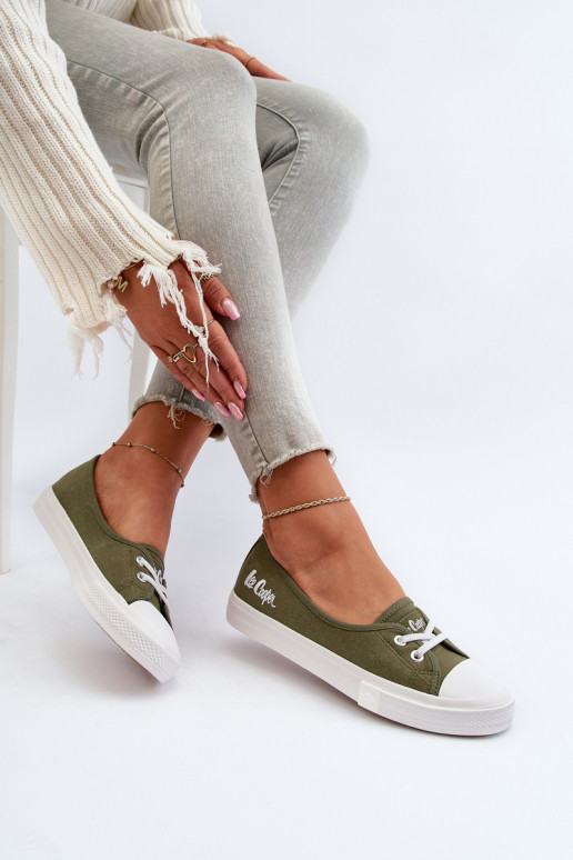 Sneakers Vrijetijdsschoenen Lee Cooper LCIN-24-31-2729 groene kleur