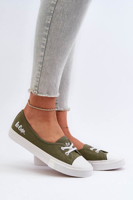 Sneakers Vrijetijdsschoenen Lee Cooper LCIN-24-31-2729 groene kleur