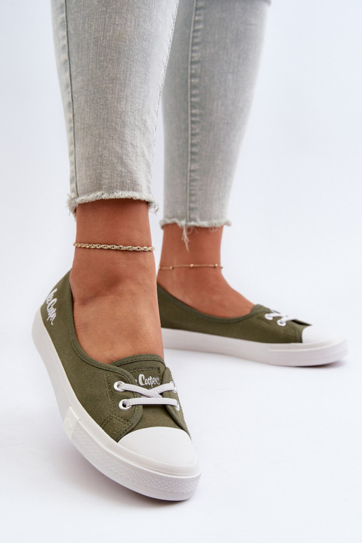 Baskets Chaussures de loisirs Lee Cooper LCDANS-24-31-2729 couleur verte