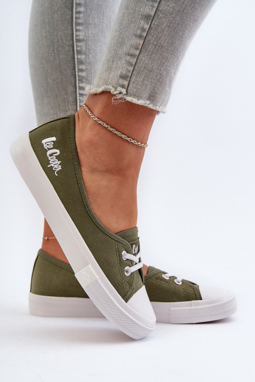 Baskets Chaussures de loisirs Lee Cooper LCDANS-24-31-2729 couleur verte