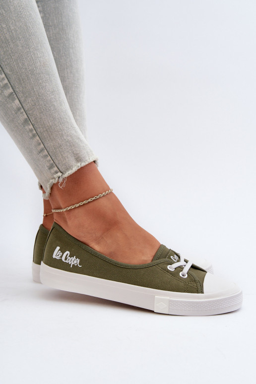 Sneakers Vrijetijdsschoenen Lee Cooper LCIN-24-31-2729 groene kleur
